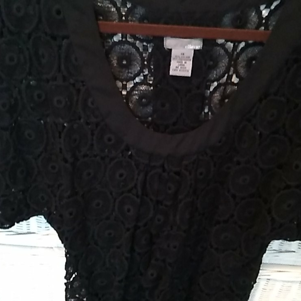 Black lace top